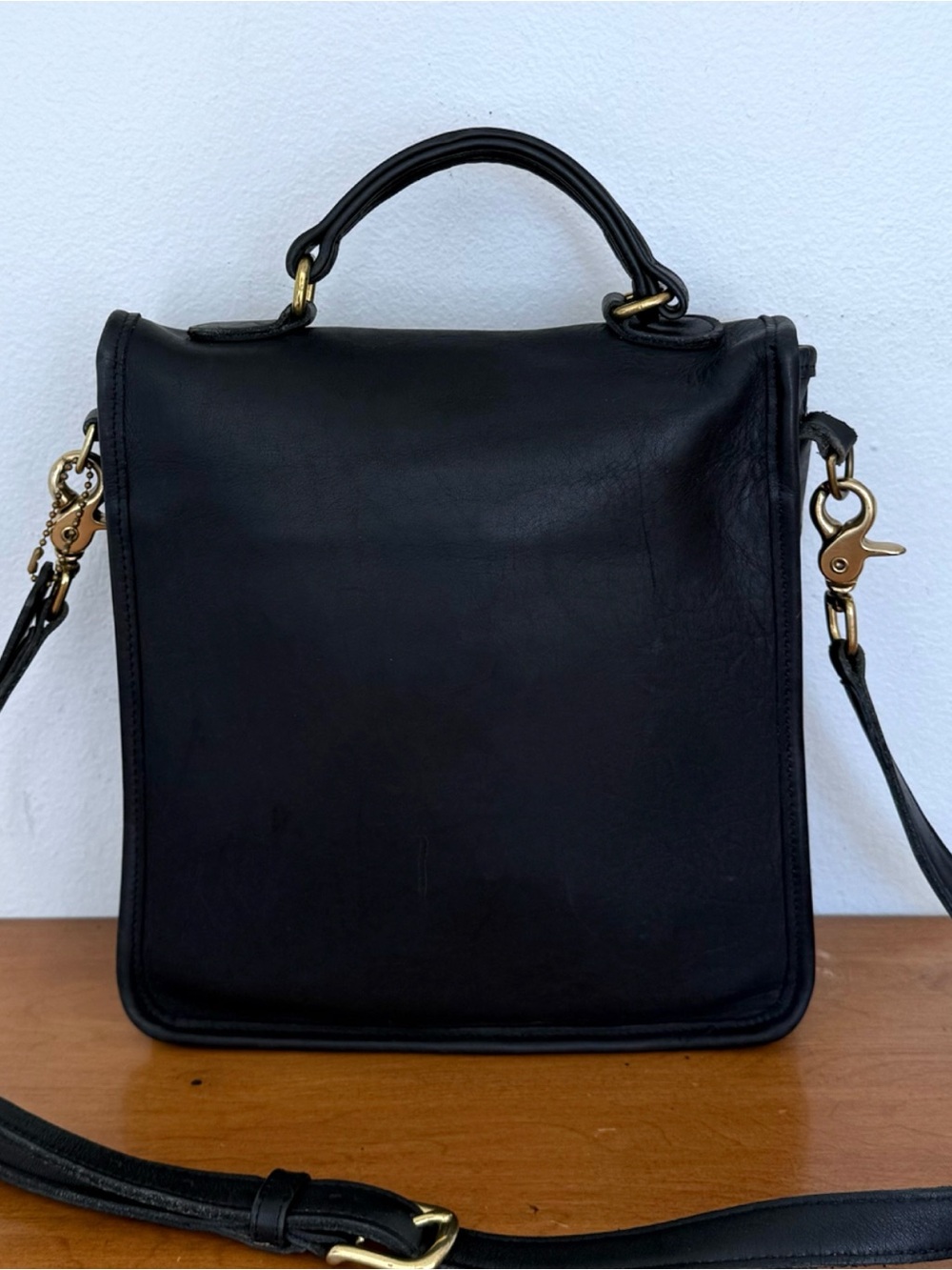 Coach Vintage Station Crossbody Shoulder Bag Style Number 5130 in Black - Picture 7 of 12